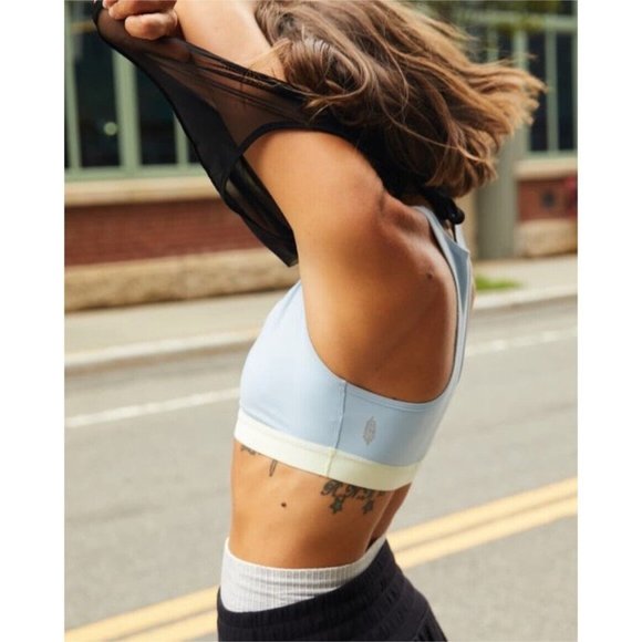 FP Movement by Free People Other - Free People Movement Sports Bra XS Blue Full Coverage Stretchy Athletic Yoga New